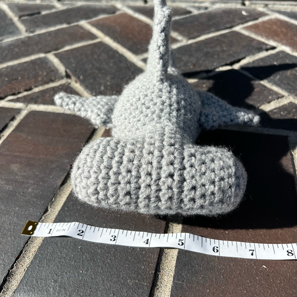 Hand Crocheted Anchor the Hammerhead Shark Stuffed Animal! - Picture 5 of 10